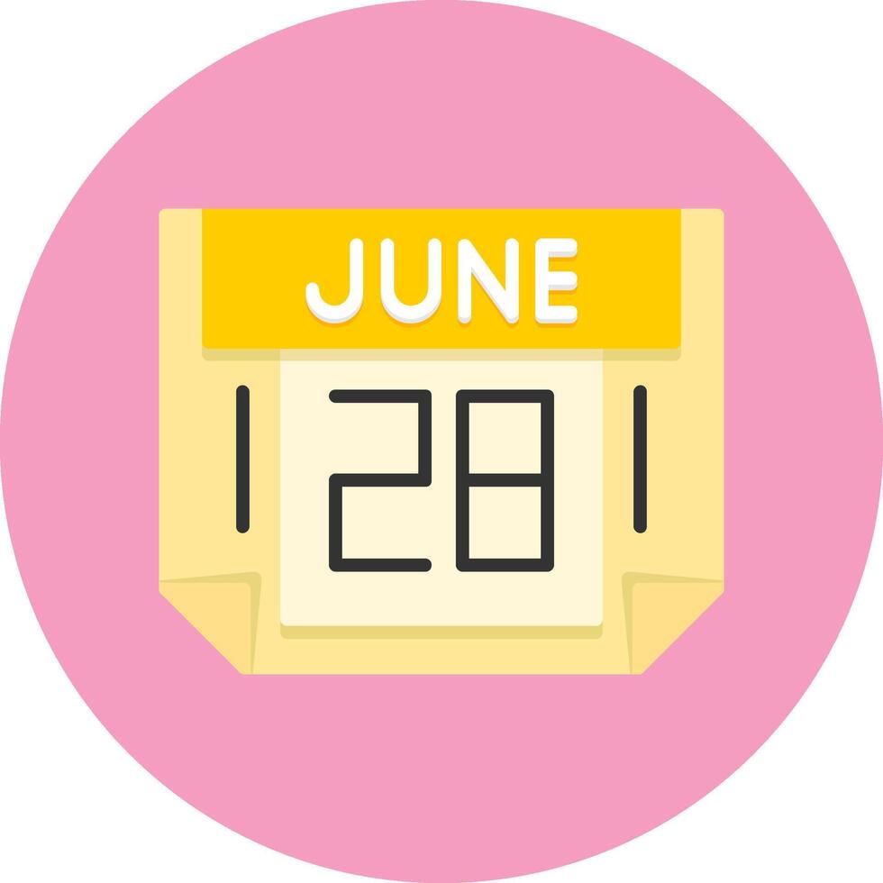 28 June Icon for Creative Projects vector