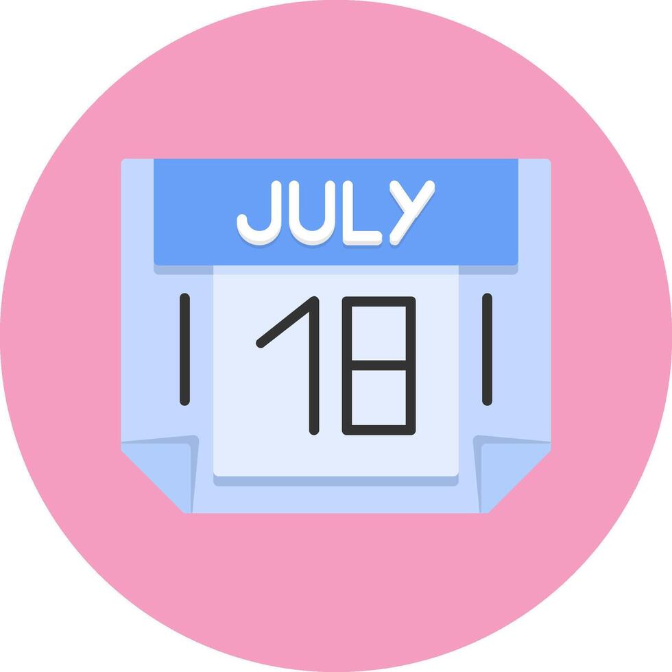 18 July Icon for Creative Projects vector