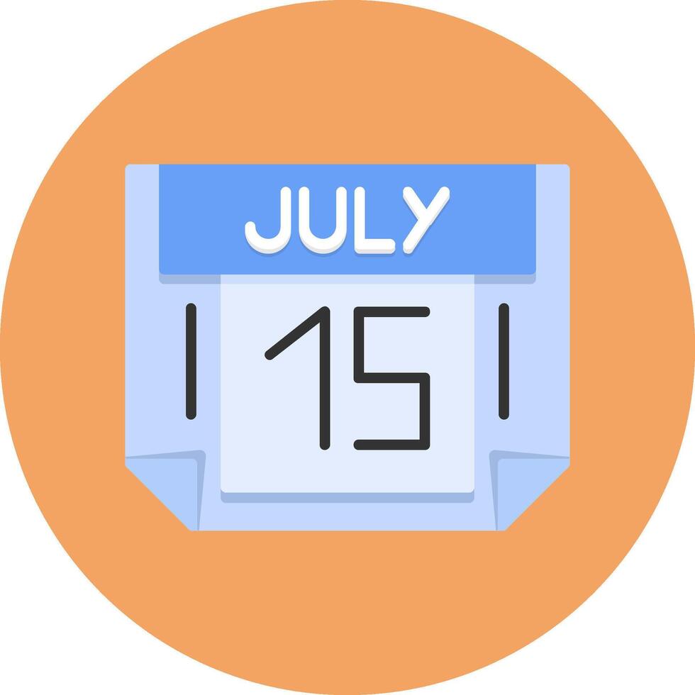 15 July Icon for Creative Projects vector