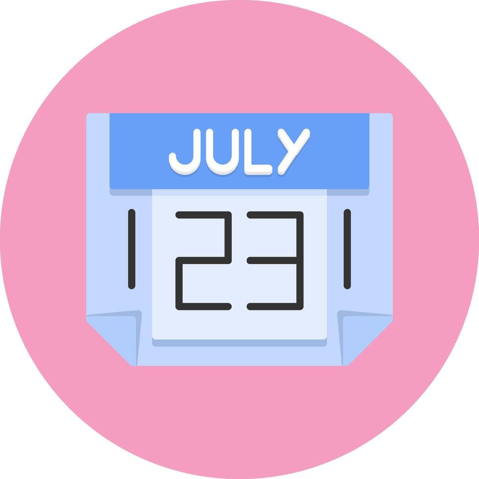 23 July Icon for Creative Projects vector