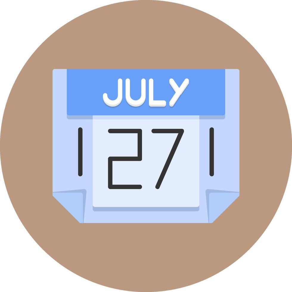 27 July Icon for Creative Projects vector
