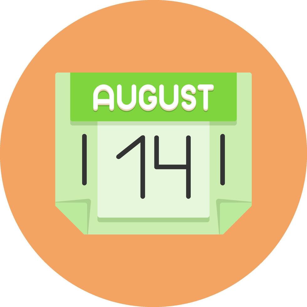 14 August Icon for Creative Projects vector