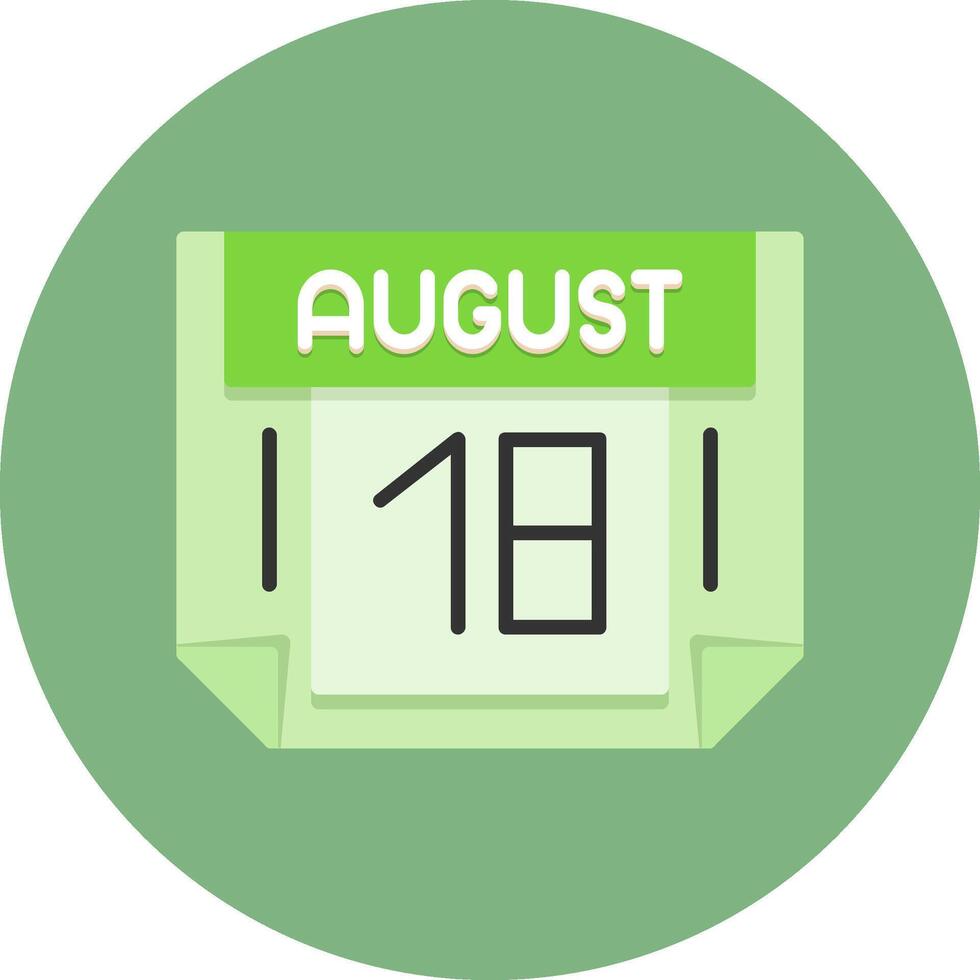 18 August Icon for Creative Projects vector