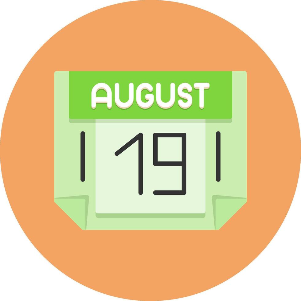 19 August Icon for Creative Projects vector