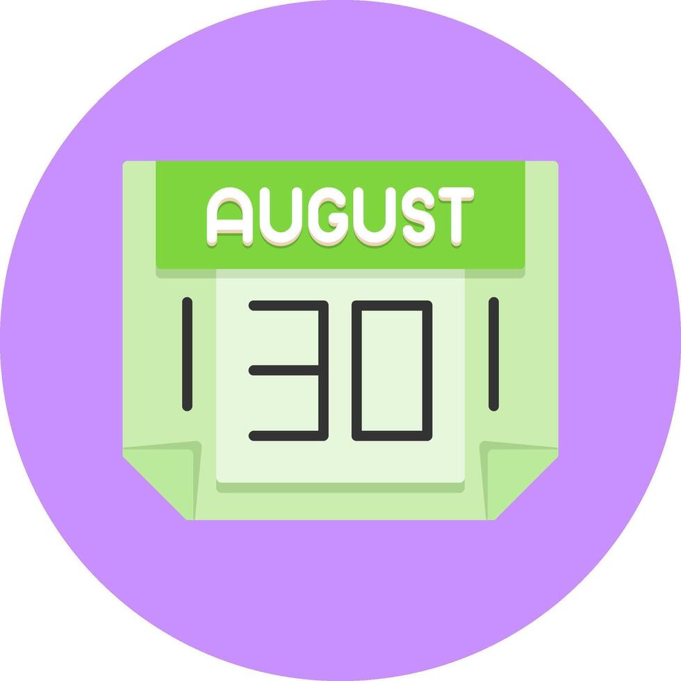 30 August Icon for Creative Projects vector