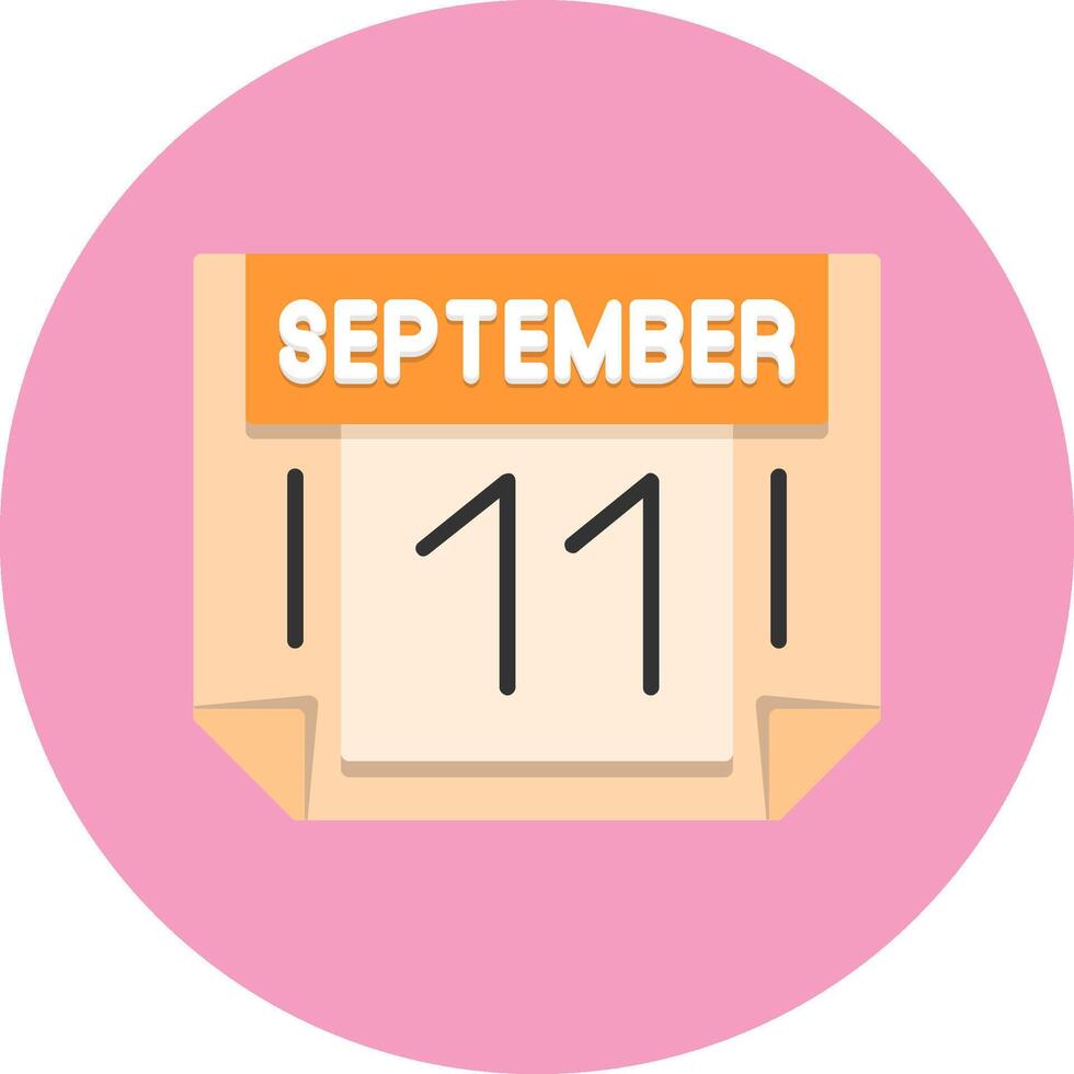 11 September Icon for Creative Projects vector