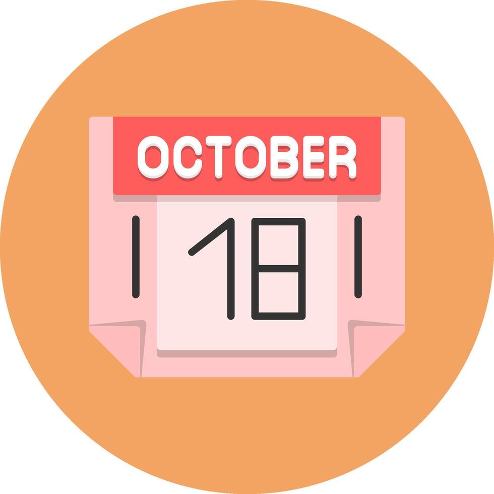 18 October Icon for Creative Projects vector