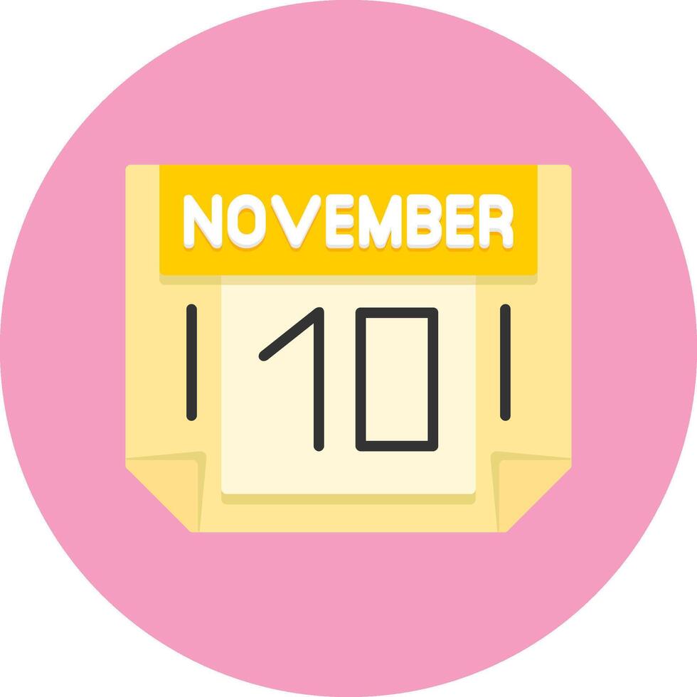 10 November Icon for Creative Projects vector