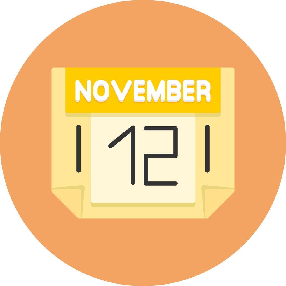 12 November Icon for Creative Projects vector