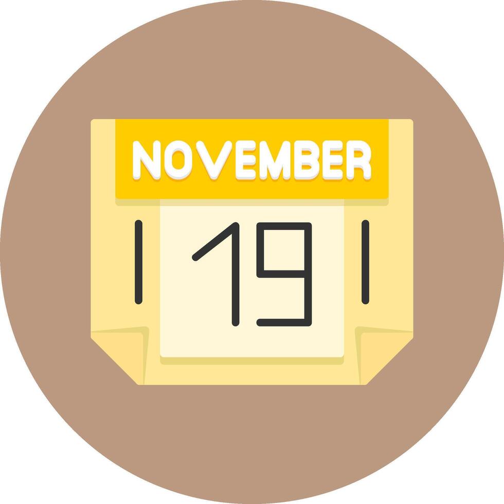 19 November Icon for Creative Projects vector