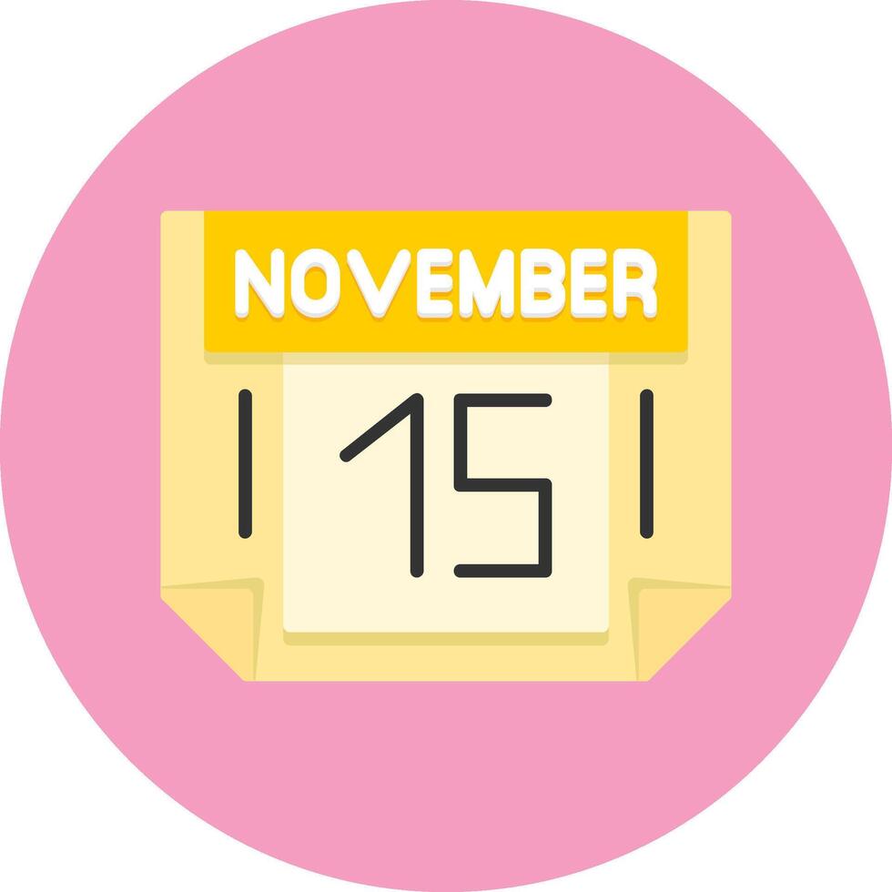 15 November Icon for Creative Projects vector