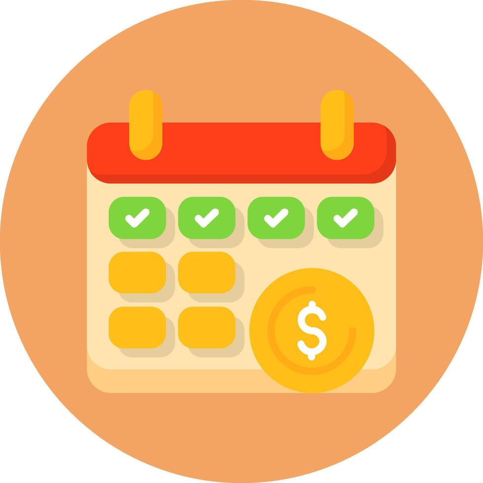 Paid Leave Icon for Creative Projects vector
