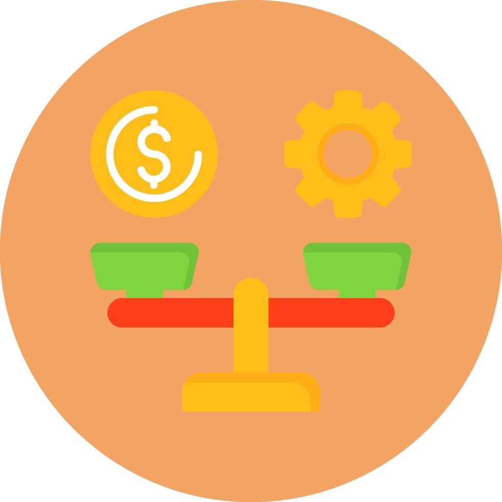 Wage Scale Icon for Creative Projects vector