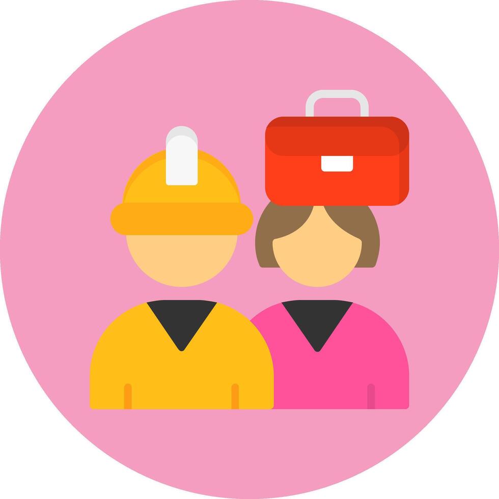 Diverse Work Environment Icon for Creative Projects vector