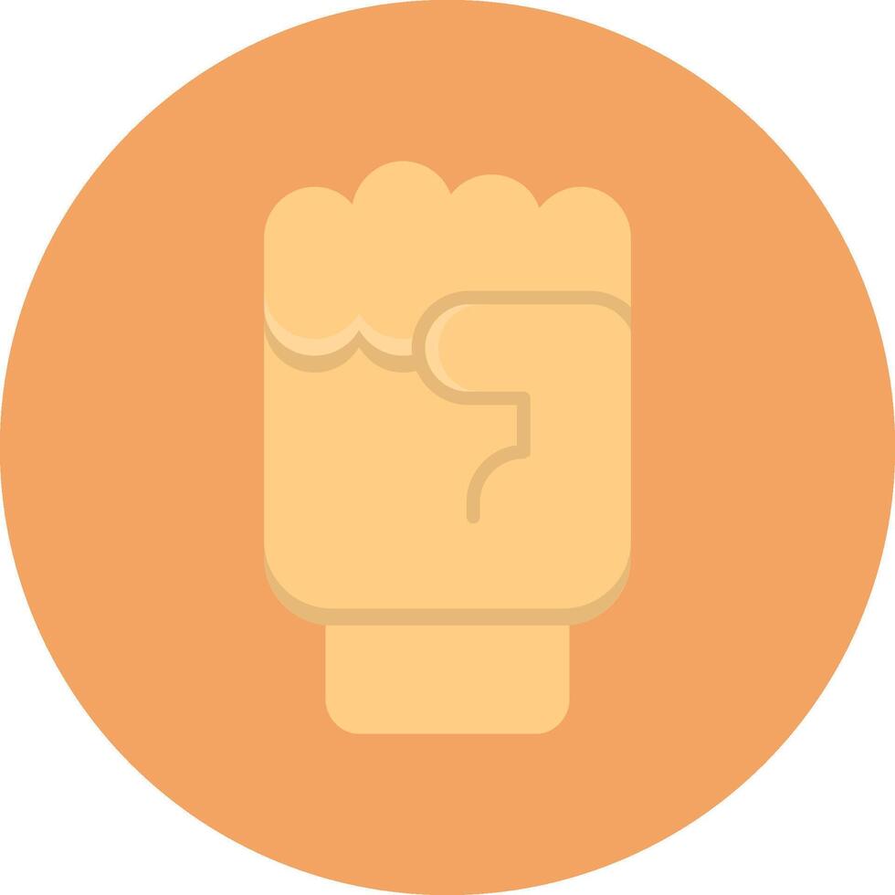 Raising Fist Icon for Creative Projects vector