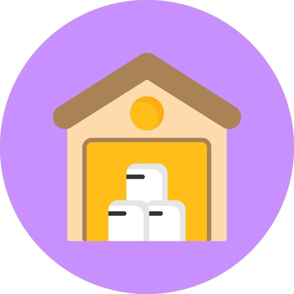 Warehouse Icon for Creative Projects vector