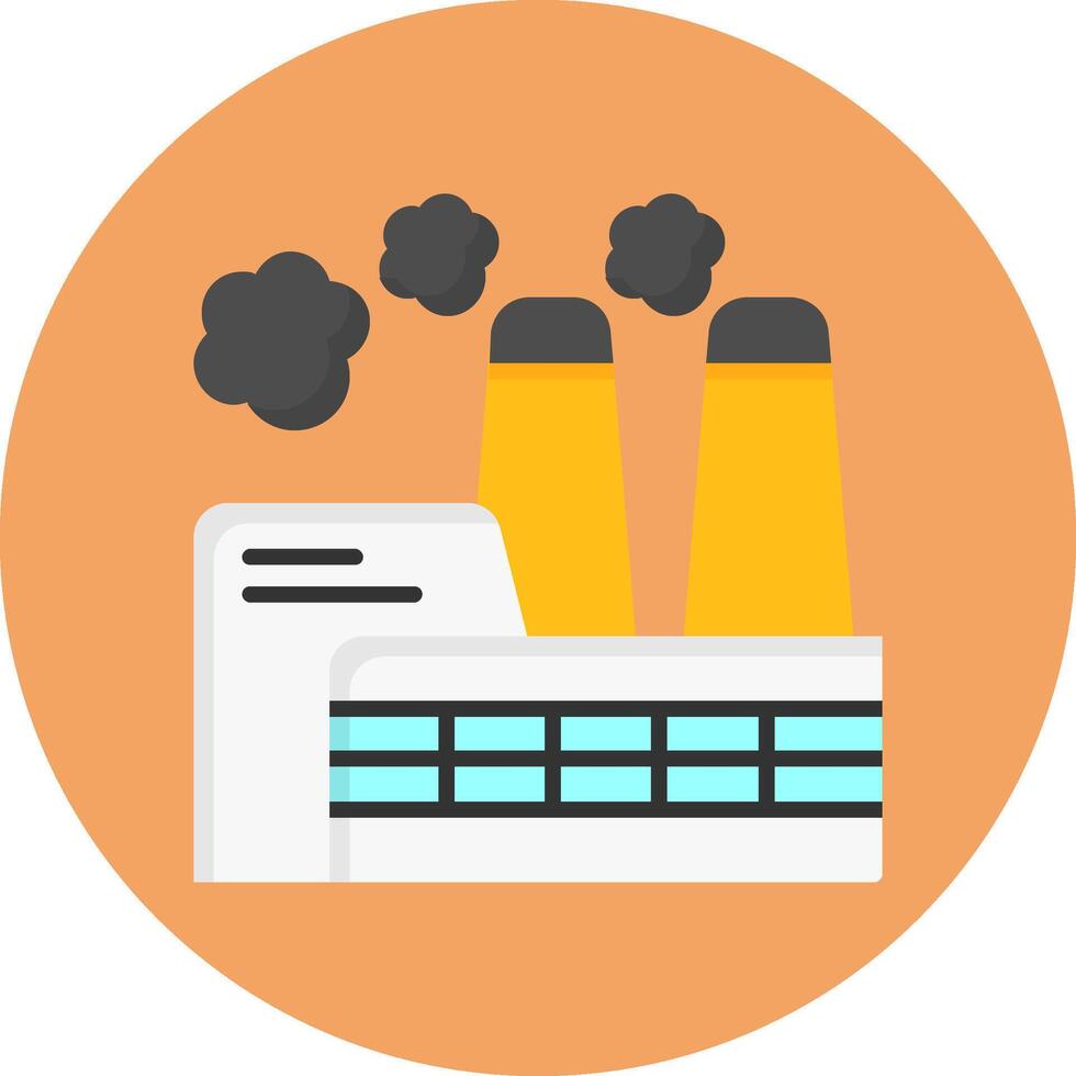 Factory Chimney Icon for Creative Projects vector