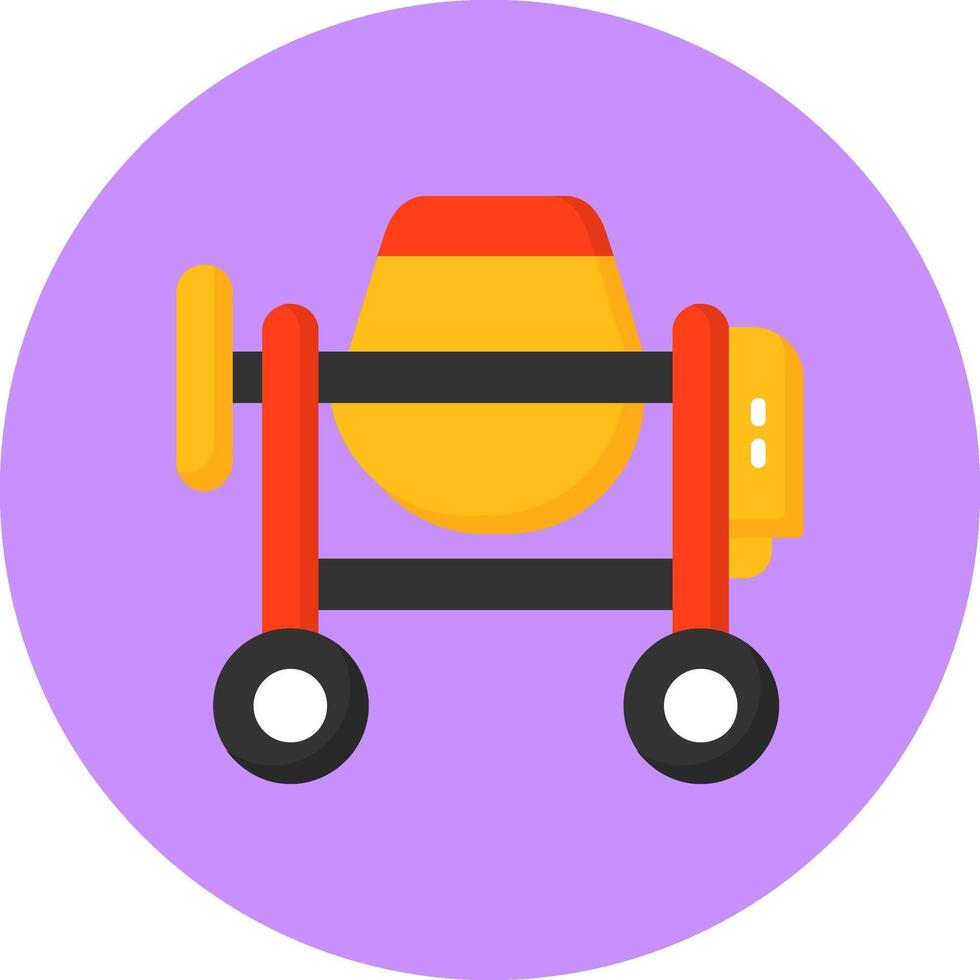 Cement Mixer Icon for Creative Projects vector