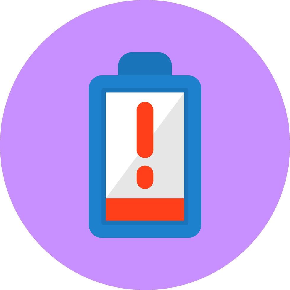 Charging Flat Circle Style Icon vector