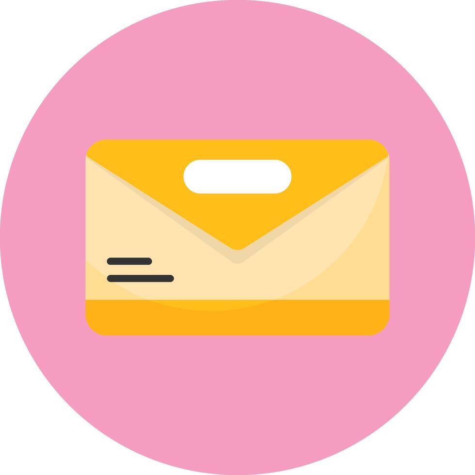 Email Flat Circle Icon vector