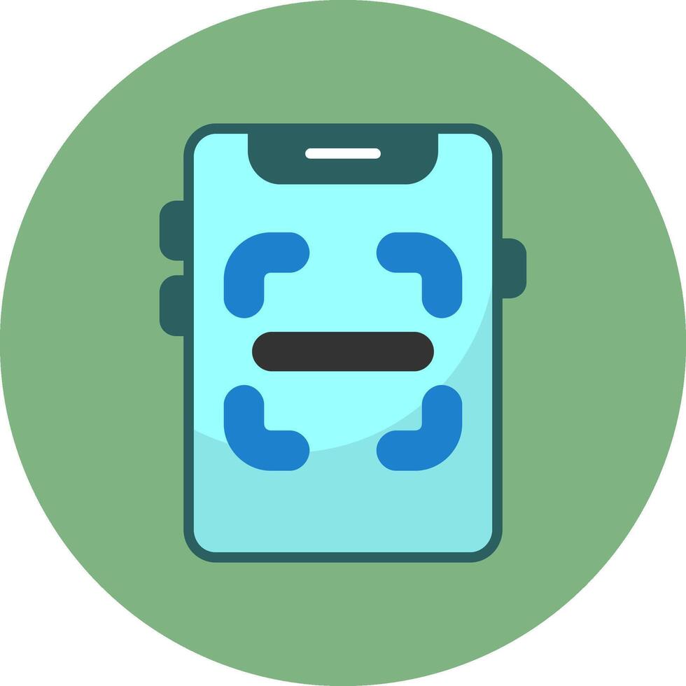 Scanner Flat Circle Style Icon vector