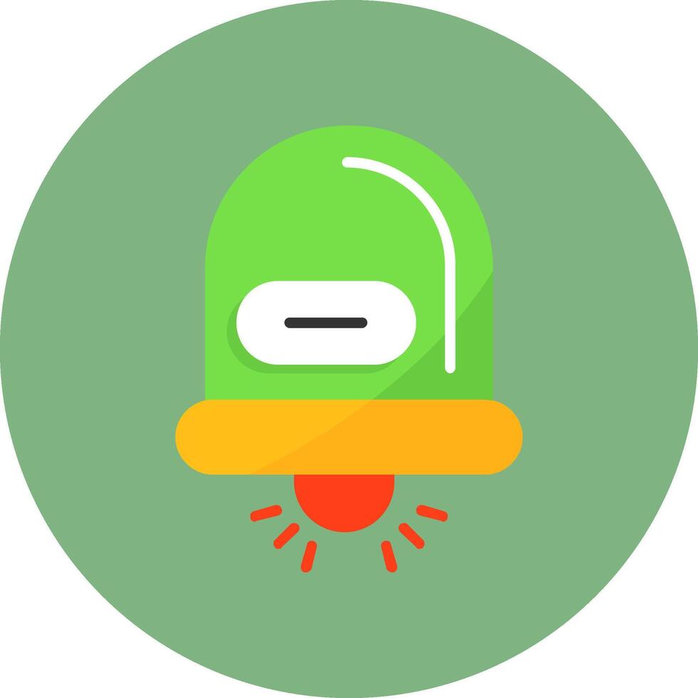 Notification Flat Circle Icon vector