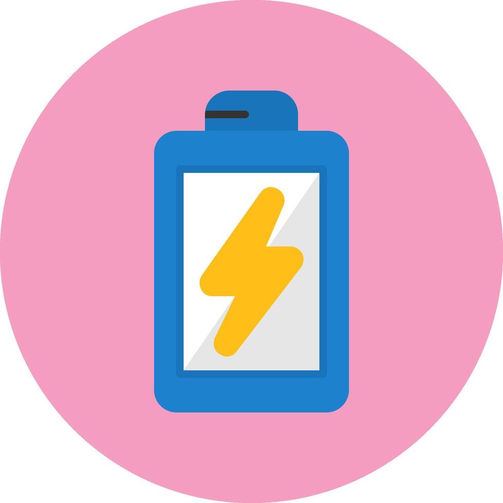 Battery saver Flat Circle Icon Style vector