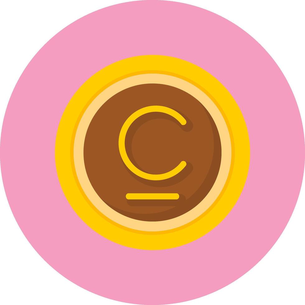 Kyrgyzstani Som Sign Flat Circle Style Icon vector