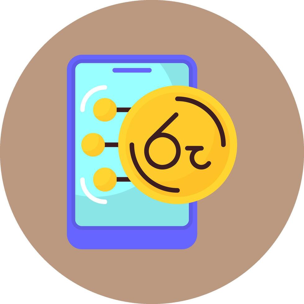 Sri Lankan Rupee Flat Circle Style Icon vector