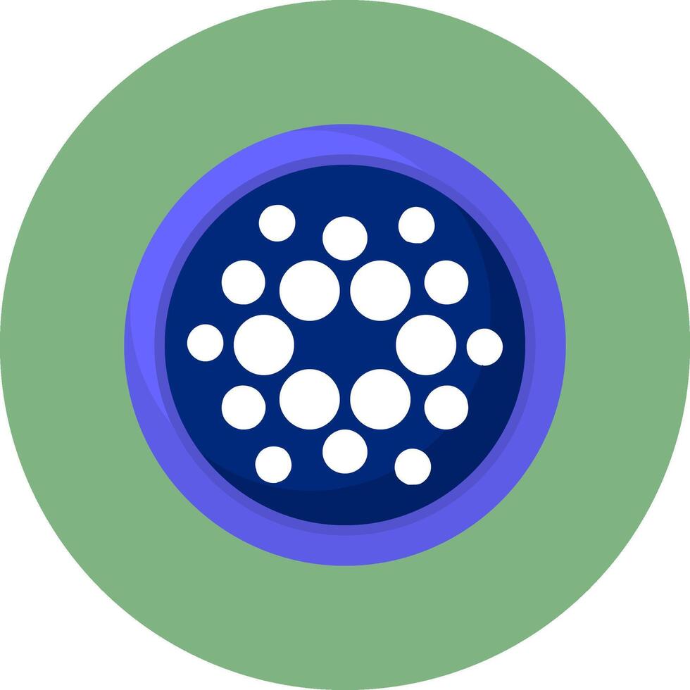 Cardano Flat Circle Style Icon vector