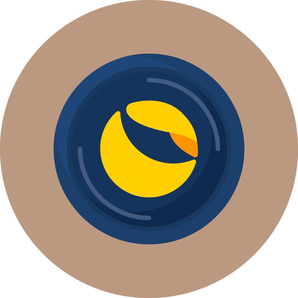 Terra Flat Circle Style Icon vector