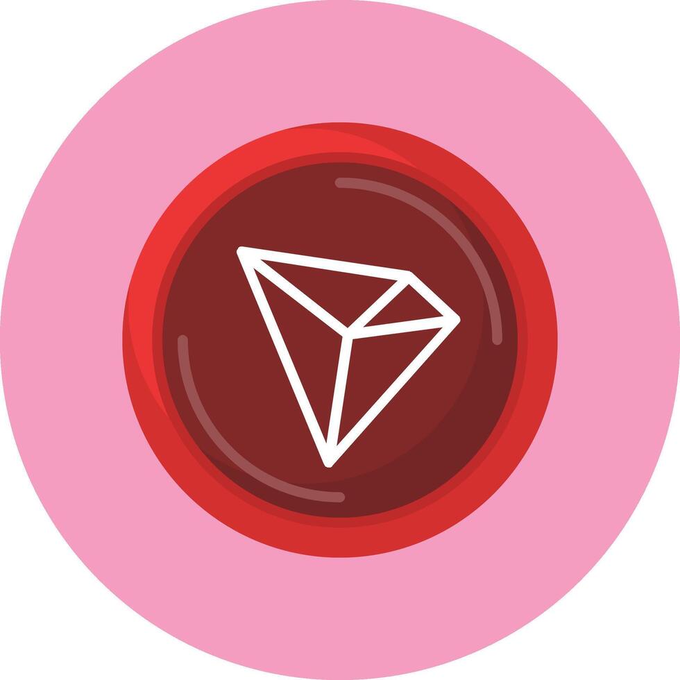 Tron Flat Circle Style Icon vector