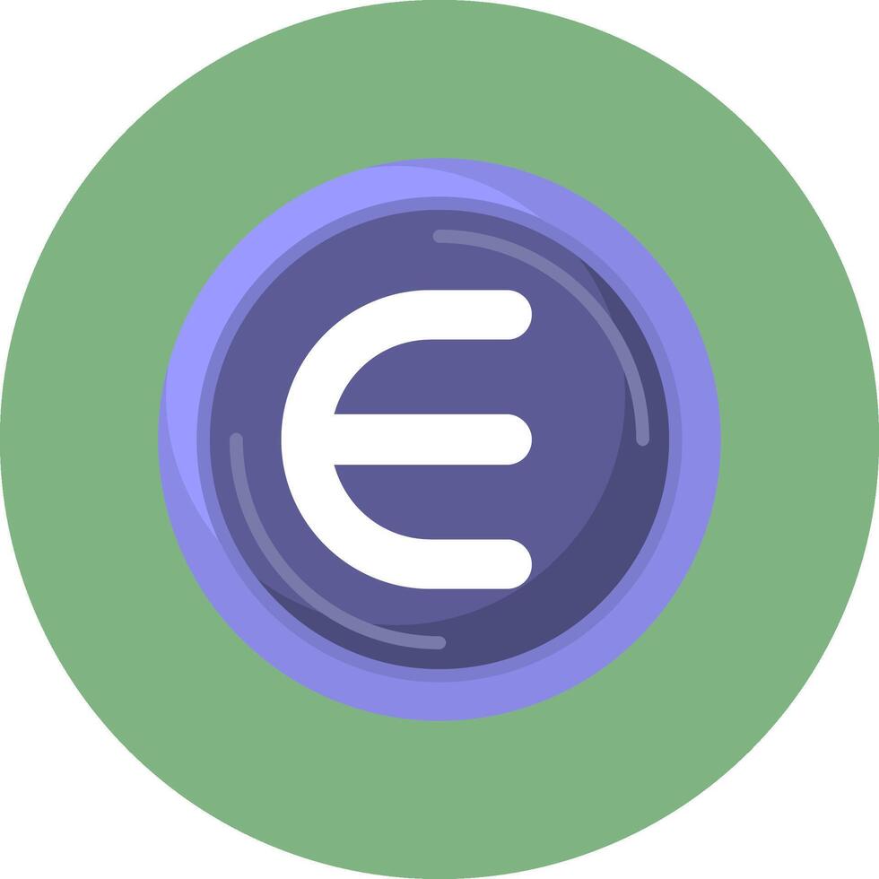 Enjin Coin Flat Circle Style Icon vector