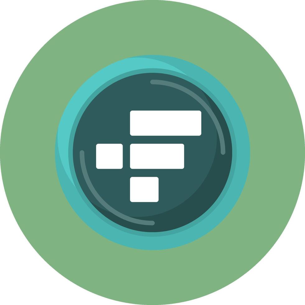 FTX Token Flat Circle Style Icon vector