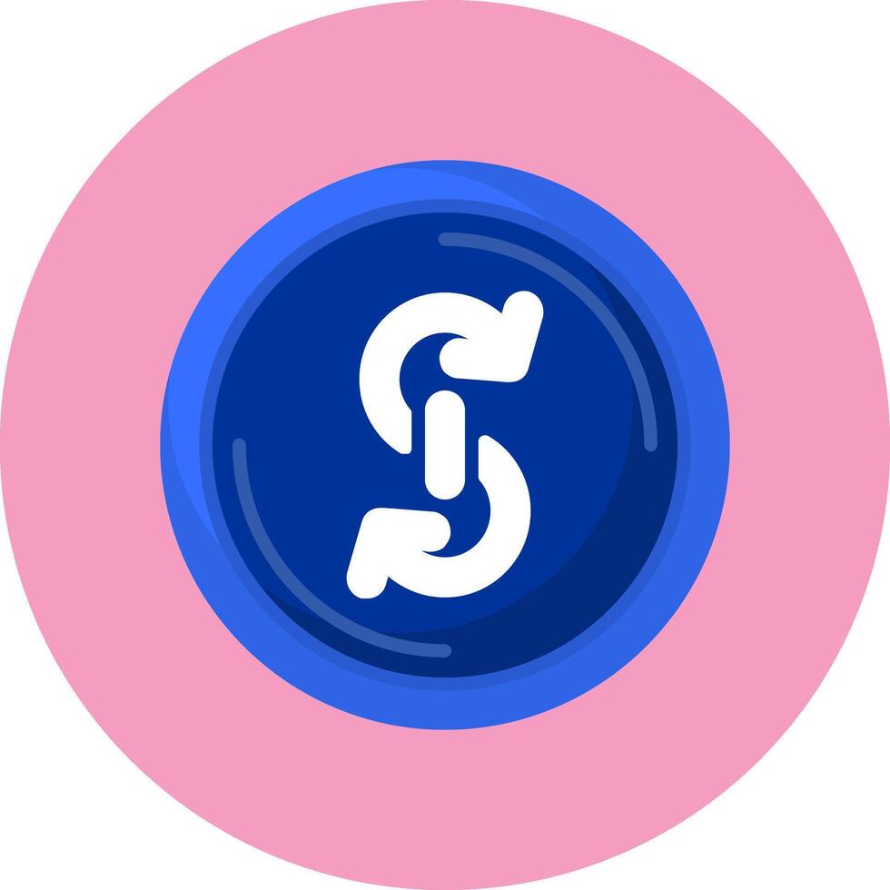 Yearn finance Flat Circle Style Icon vector