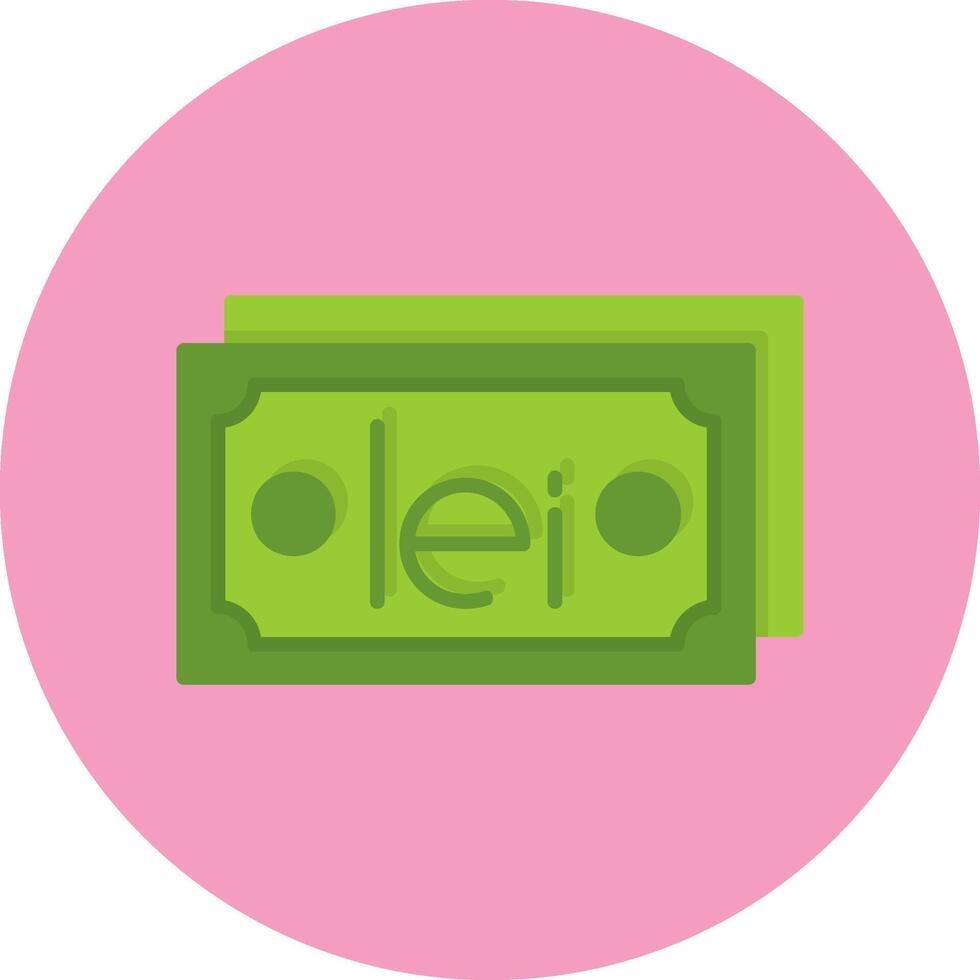 Romanian Leu Note Icon Sample Pro and Pro SVG vector