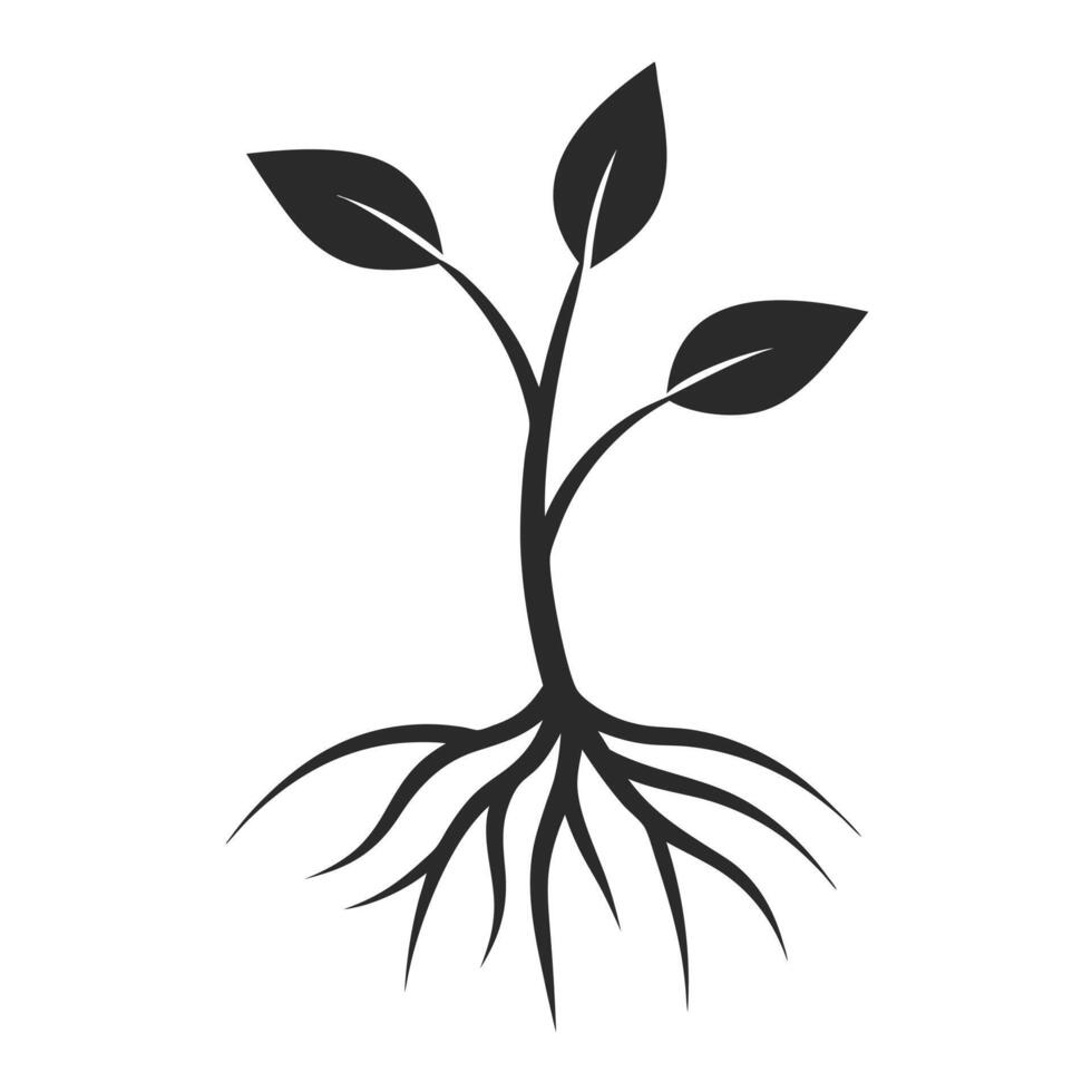 Sprouting Seed Icon for Eco-Friendly Projects vector