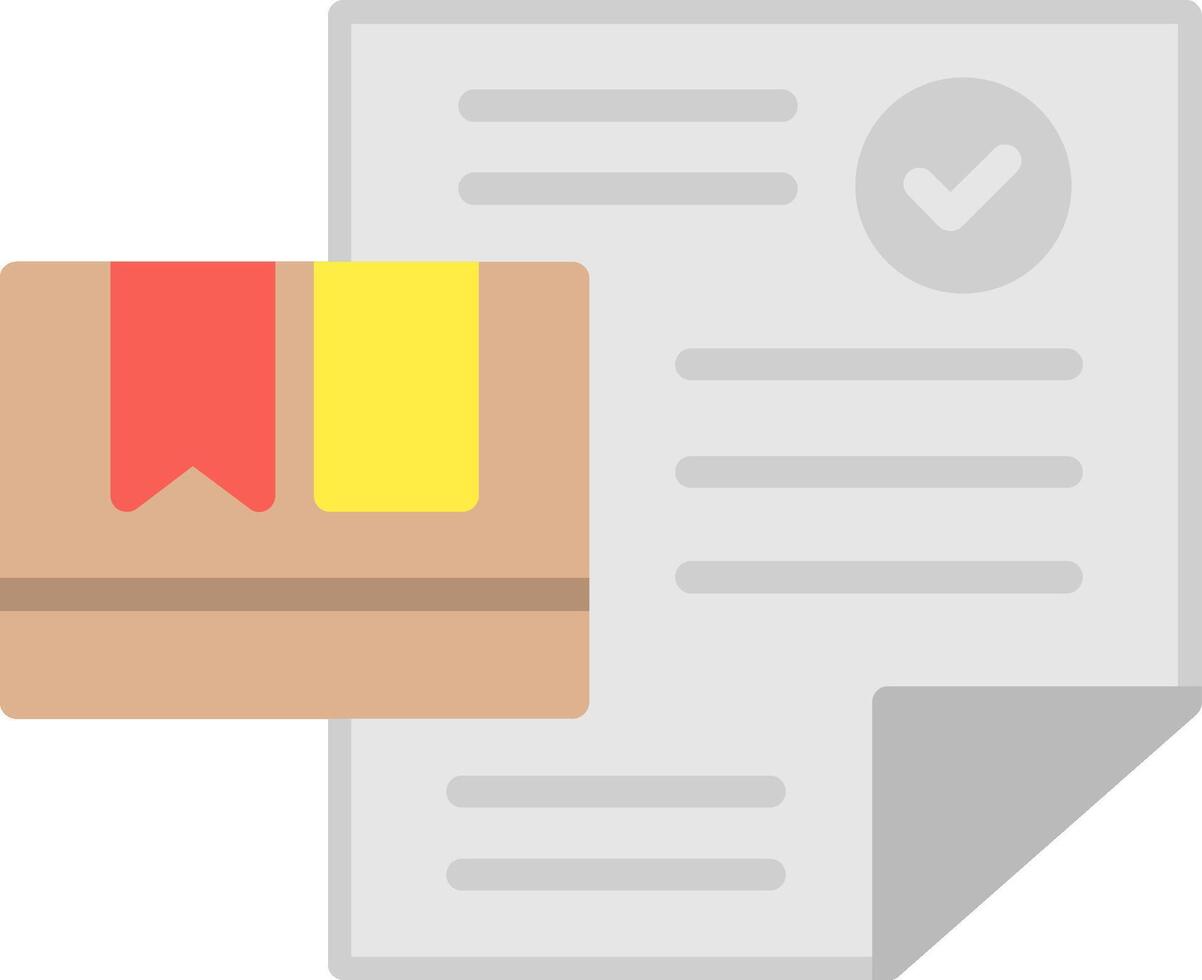 Order Placed Flat Illustration Design vector