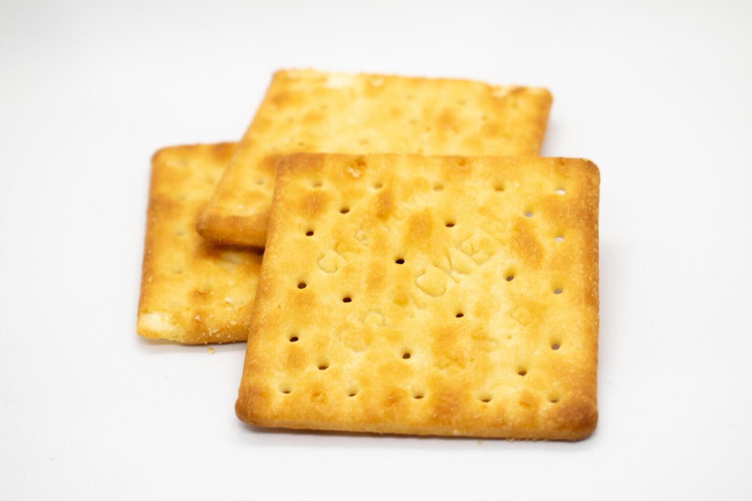 Biscuits isolated on white background photo