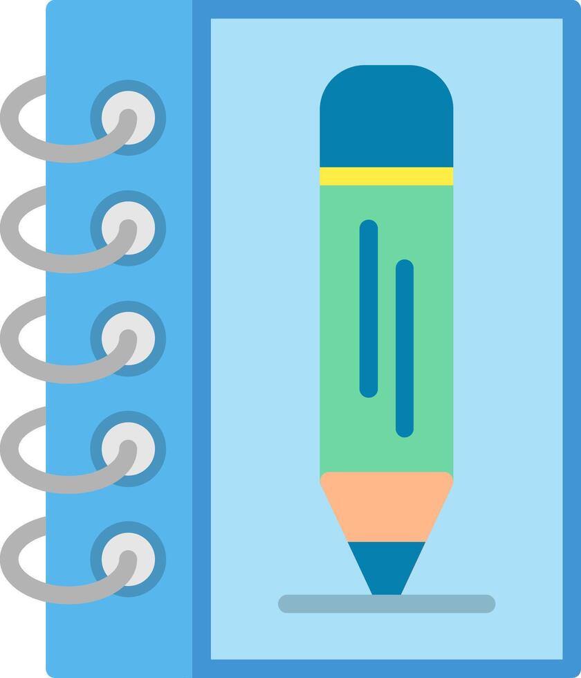 Sketchbook Flat Illustration Design vector