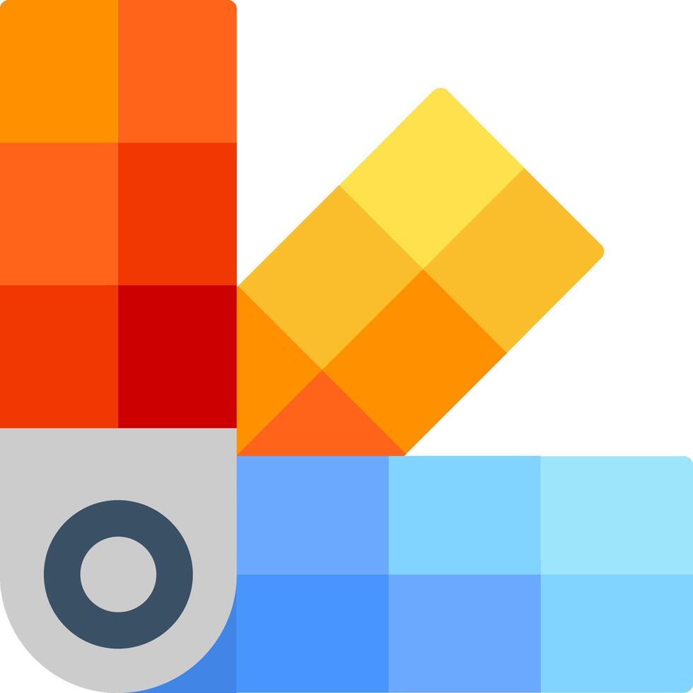 Paint Swatch Flat Illustration Design vector