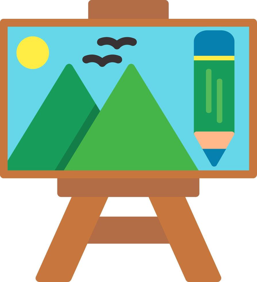 Canvas Flat Illustration Design vector