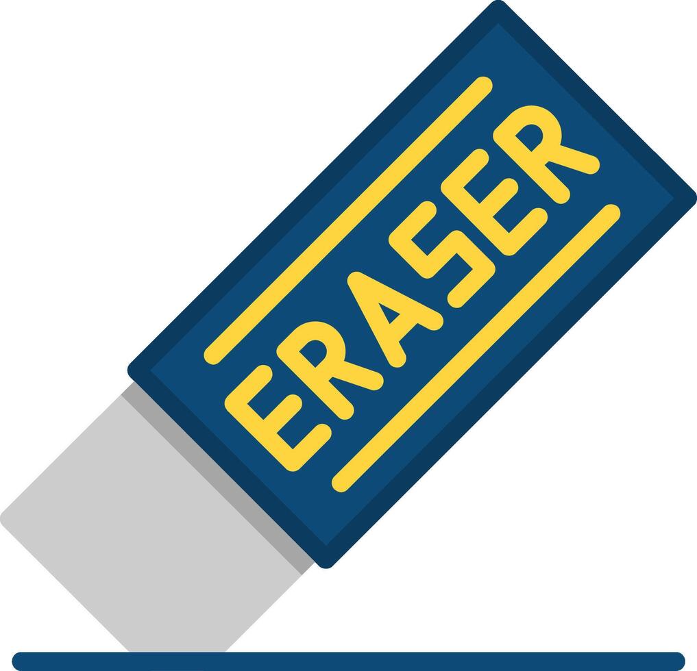 Eraser Flat Illustration Design vector