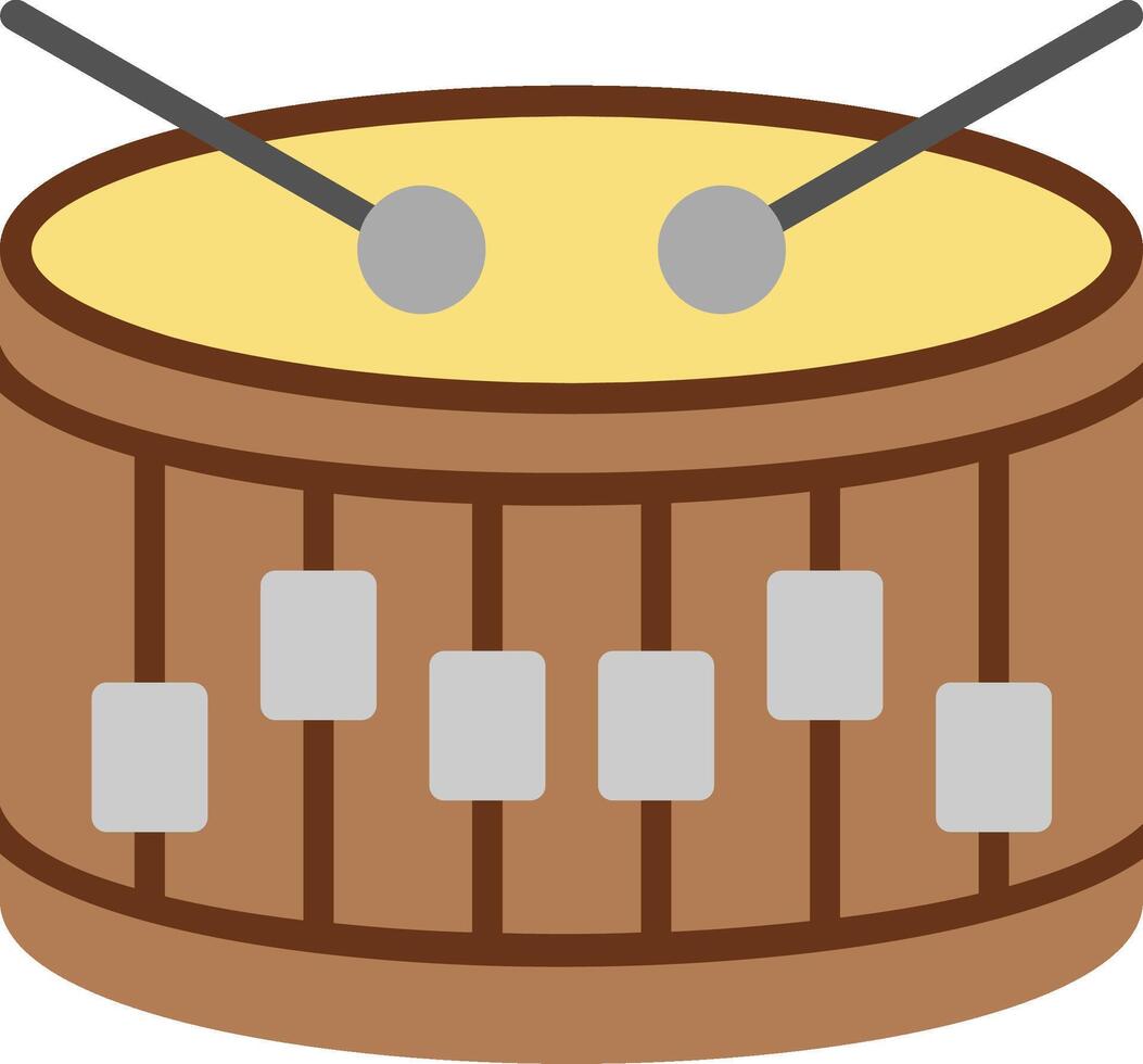 Drum Flat Illustration Design vector