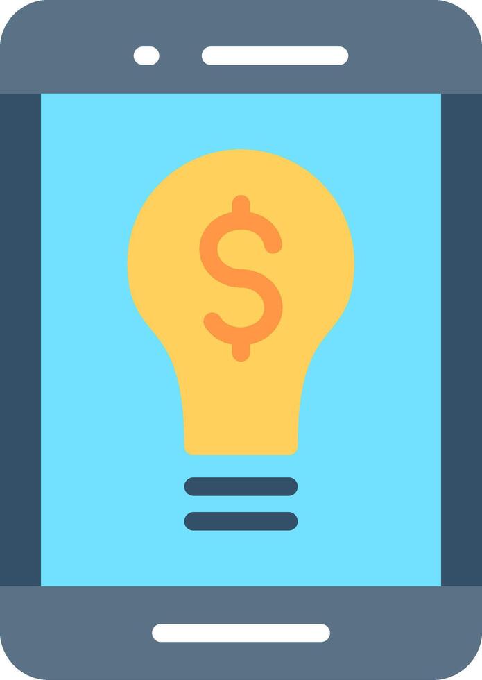 Digital Money Idea Flat Illustration Design vector