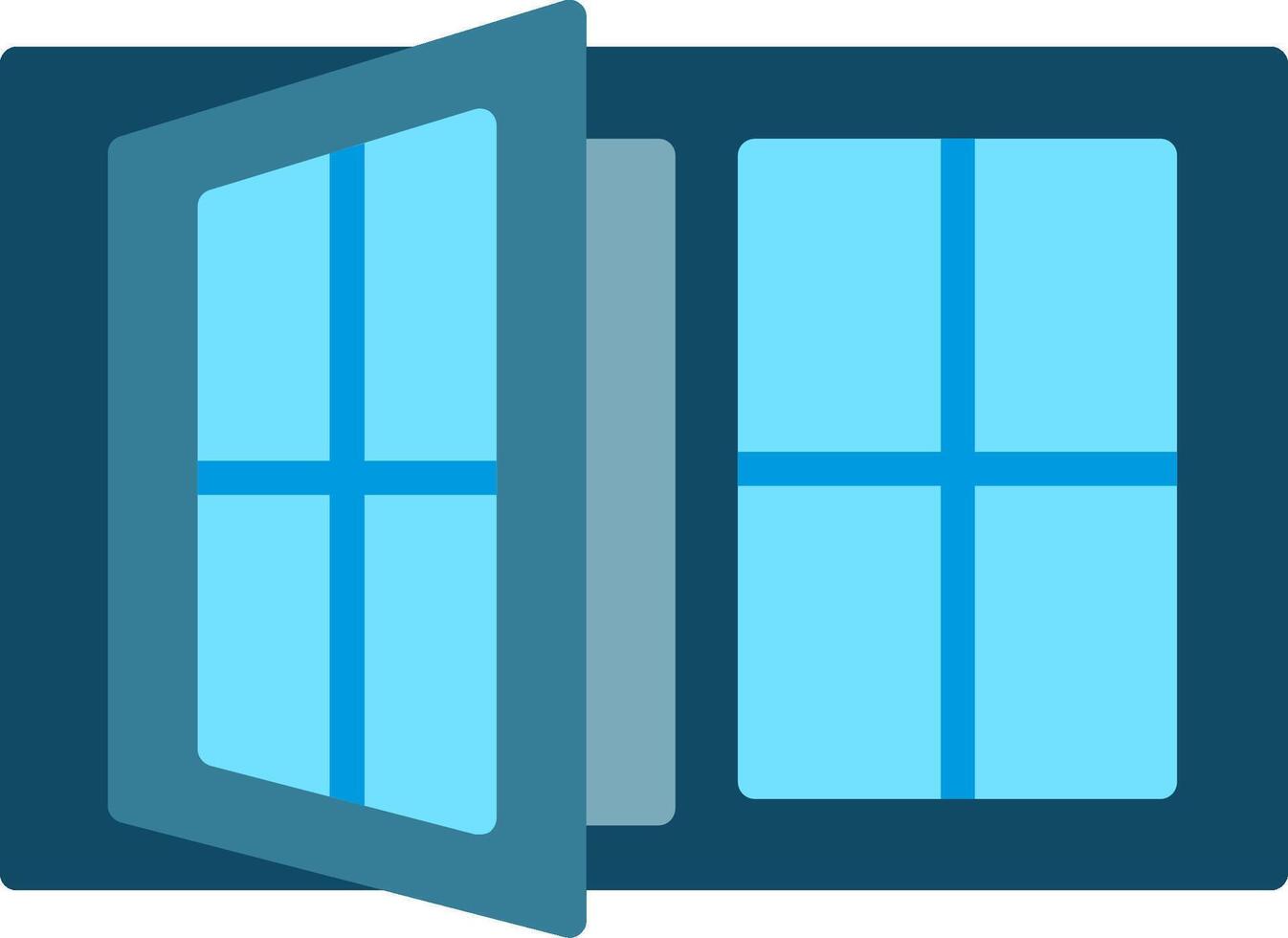 Window Case Flat Illustration Design vector