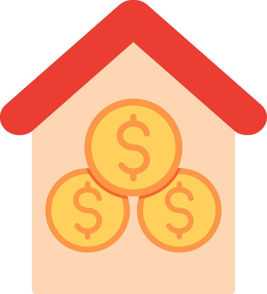 Property Cost Flat Illustration Design vector
