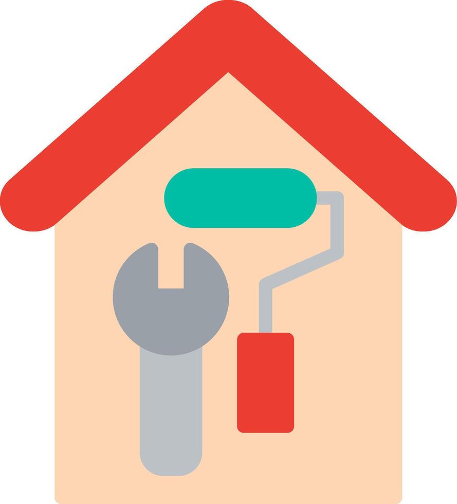 Home Renovation Flat Illustration Design vector