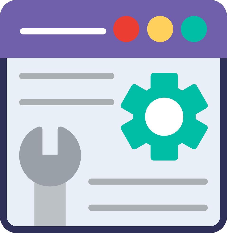 Web Maintenance Flat Illustration Design vector