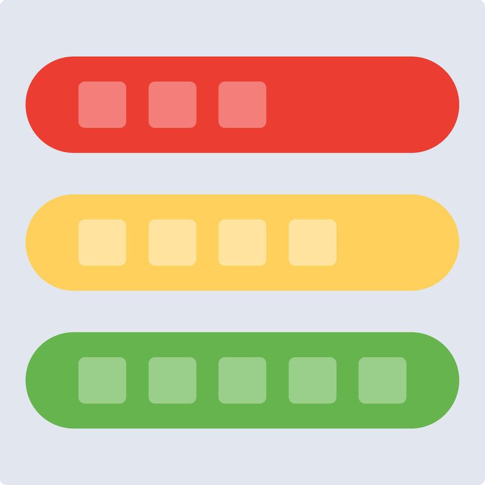Progress Bar Flat Illustration Design vector